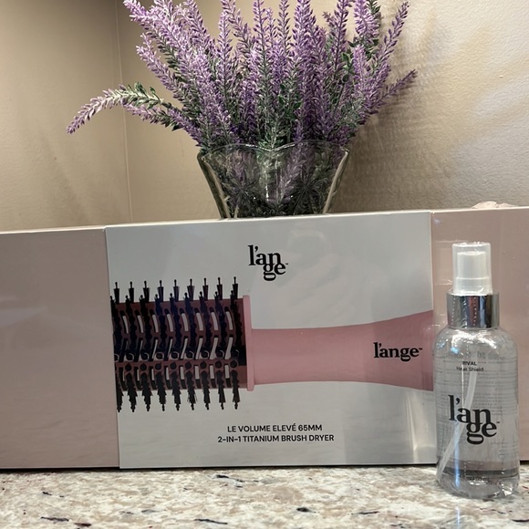 L’ANGE LE VOLUME ELEVE 65MM 2-in-1 Titanium Brush Dryer Pink - Picture 2 of 14